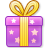 Purple Gift Box Shadow Icon